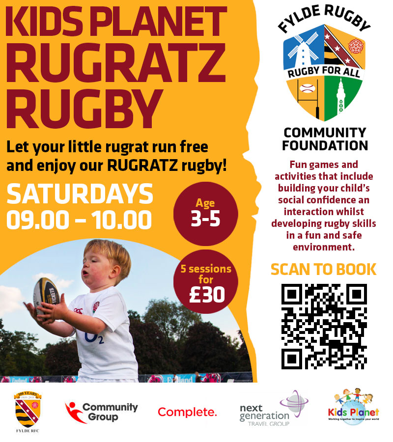 Streetwise Rugratz Rugby! Ages 3 - 5 - Start Date 12th November 2022 