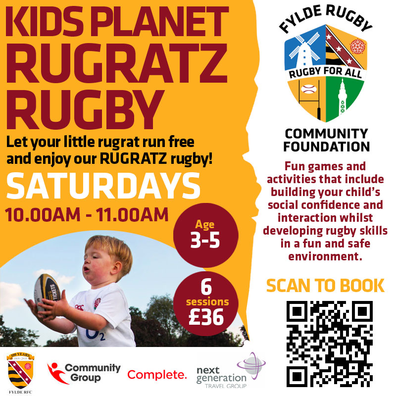 Kids Planet Rugratz Rugby! Ages 3 - 5 January Block